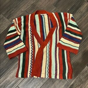 Vintage 70’s Kmart Multicolor Striped Sweater Sz M